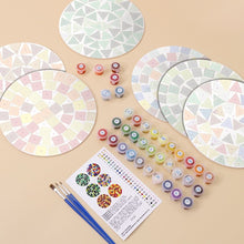 Laden Sie das Bild in den Galerie-Viewer, Malen nach Zahlen 20 cm Tischsets (6 Stück) - Moderne Geometrie