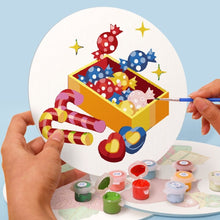 Laden Sie das Bild in den Galerie-Viewer, Malen nach Zahlen 20 cm Tischsets (4 Stück) - Schneemann Weihnachtsstern Geschenke