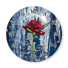 Laden Sie das Bild in den Galerie-Viewer, Malen nach Zahlen Uhr - Verzauberte Rose