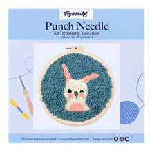 Laden Sie das Bild in den Galerie-Viewer, Punch Needle Winziges Kaninchen