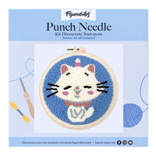 Laden Sie das Bild in den Galerie-Viewer, Punch Needle Einhorn-Katze