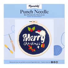 Laden Sie das Bild in den Galerie-Viewer, Punch Needle Frohe Weihnachten