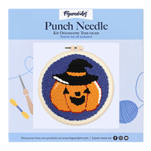 Laden Sie das Bild in den Galerie-Viewer, Punch Needle Halloween-Kürbis