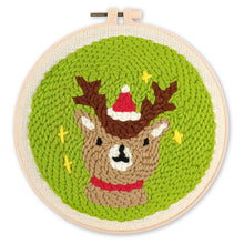 Laden Sie das Bild in den Galerie-Viewer, Punch Needle set Weihnachtsrentier
