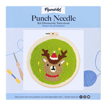 Laden Sie das Bild in den Galerie-Viewer, Punch Needle Weihnachtsrentier