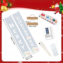 Laden Sie das Bild in den Galerie-Viewer, Malen nach Zahlen DIY Tür Banner - Grünes Weihnachten