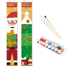 Laden Sie das Bild in den Galerie-Viewer, Malen nach Zahlen DIY Tür Banner - Weihnachtsbaum Magie