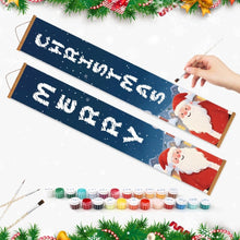 Laden Sie das Bild in den Galerie-Viewer, Malen nach Zahlen DIY Tür Banner - Weihnachtsmannfreude