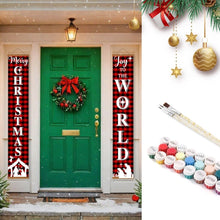 Laden Sie das Bild in den Galerie-Viewer, Malen nach Zahlen DIY Tür Banner - Weihnachtswelt Figured'Art