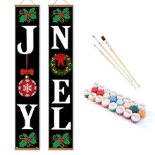 Laden Sie das Bild in den Galerie-Viewer, Malen nach Zahlen DIY Tür Banner - Weihnachtsfreude