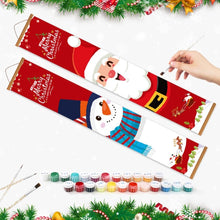 Laden Sie das Bild in den Galerie-Viewer, Malen nach Zahlen DIY Tür Banner - Gemütlicher Schneemann
