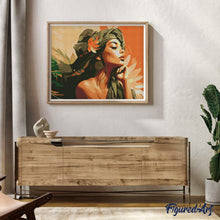 Laden Sie das Bild in den Galerie-Viewer, Diamond Painting - Frau im Afrikanischen Turban