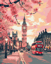 Laden Sie das Bild in den Galerie-Viewer, Diamond Painting - London in voller Blüte – 40 x 50 cm auf Keilrahmen gespannt