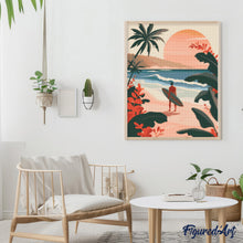 Laden Sie das Bild in den Galerie-Viewer, Diamond Painting - Abendwellen