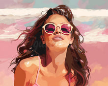 Laden Sie das Bild in den Galerie-Viewer, Diamond Painting - Freude am Strand – 40 x 50 cm auf Keilrahmen gespannt