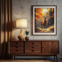 Laden Sie das Bild in den Galerie-Viewer, Diamond Painting - Majestätischer Hirsch im Herbst