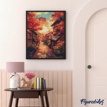 Laden Sie das Bild in den Galerie-Viewer, Diamond Painting - Herbststraße in Kyoto