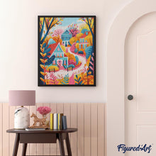 Laden Sie das Bild in den Galerie-Viewer, Diamond Painting - Bunte Herbsthäuser