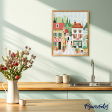 Laden Sie das Bild in den Galerie-Viewer, Diamond Painting - Grünes Aussichtsdorf