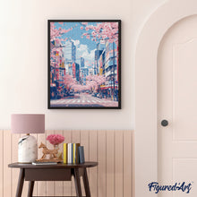 Laden Sie das Bild in den Galerie-Viewer, Diamond Painting - Tokios Kirschblüten