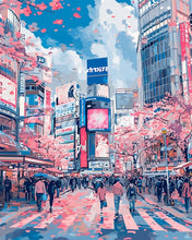 Laden Sie das Bild in den Galerie-Viewer, Diamond Painting - Kirschblüten in Shibuya