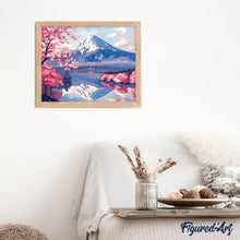 Laden Sie das Bild in den Galerie-Viewer, Diamond Painting - Mount Fuji und Kirschbüten See