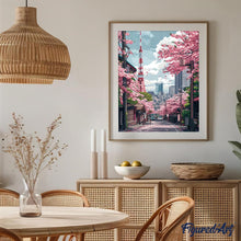 Laden Sie das Bild in den Galerie-Viewer, Diamond Painting - Tokio Sakura-Straße