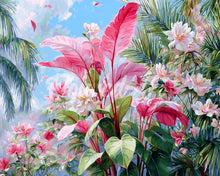 Laden Sie das Bild in den Galerie-Viewer, Diamond Painting - Tropische rosa Blüte
