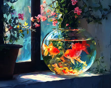 Laden Sie das Bild in den Galerie-Viewer, Diamond Painting - Sonniges Fischglas