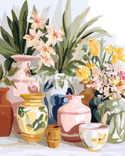 Laden Sie das Bild in den Galerie-Viewer, Diamond Painting - Töpferei und Blumen