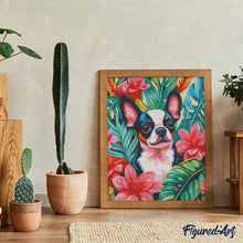 Laden Sie das Bild in den Galerie-Viewer, Diamond Painting - Tropischer Welpe