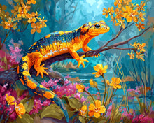 Laden Sie das Bild in den Galerie-Viewer, Diamond Painting - Goldener Salamander