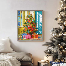 Laden Sie das Bild in den Galerie-Viewer, Diamond Painting - Heller Weihnachtsbaum