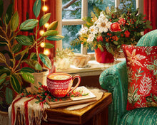 Laden Sie das Bild in den Galerie-Viewer, Diamond Painting - Festliche Kaffee-Ecke