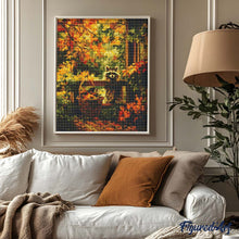 Laden Sie das Bild in den Galerie-Viewer, Diamond Painting - Süßer Waschbär im Herbst