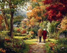 Laden Sie das Bild in den Galerie-Viewer, Diamond Painting - Ewige Liebe im Herbst