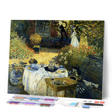 Laden Sie das Bild in den Galerie-Viewer, Diamond Painting - Das Frühstück im Garten - Monet
