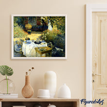 Laden Sie das Bild in den Galerie-Viewer, Diamond Painting - Das Frühstück im Garten - Monet