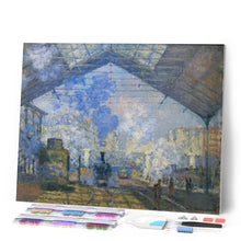 Laden Sie das Bild in den Galerie-Viewer, Diamond Painting - Der Gare Saint-Lazare - Monet