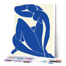 Laden Sie das Bild in den Galerie-Viewer, Diamond Painting - Blaues Akt II - Matisse