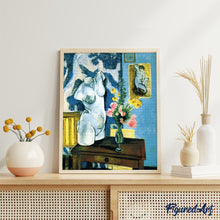 Laden Sie das Bild in den Galerie-Viewer, Diamond Painting - Gips-Torso mit Blumenstrauß - Matisse