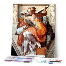 Laden Sie das Bild in den Galerie-Viewer, Diamond Painting - Die Libysche Sibylle - Michelangelo