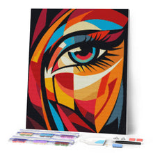 Laden Sie das Bild in den Galerie-Viewer, Diamond Painting - Kühnes Abstraktes Auge