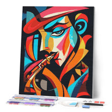 Laden Sie das Bild in den Galerie-Viewer, Diamond Painting - Kühner Abstrakter Sax-Mann