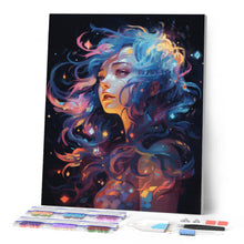 Laden Sie das Bild in den Galerie-Viewer, Diamond Painting - Frau Neontraum