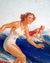 Laden Sie das Bild in den Galerie-Viewer, Diamond Painting - Hawaii Surfmädchen