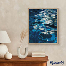 Laden Sie das Bild in den Galerie-Viewer, Diamond Painting - Kristallblaues Sonnenleuchten