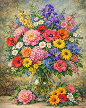 Laden Sie das Bild in den Galerie-Viewer, Diamond Painting - Bunter Wildblumenstrauß