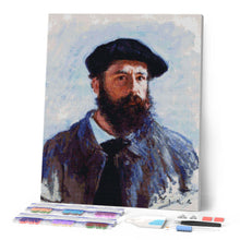 Laden Sie das Bild in den Galerie-Viewer, Diamond Painting - Selbstporträt mit Barett - Monet
