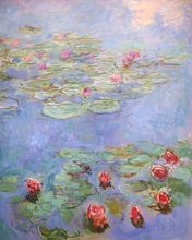 Laden Sie das Bild in den Galerie-Viewer, Diamond Painting - Rote Seerosen - Monet